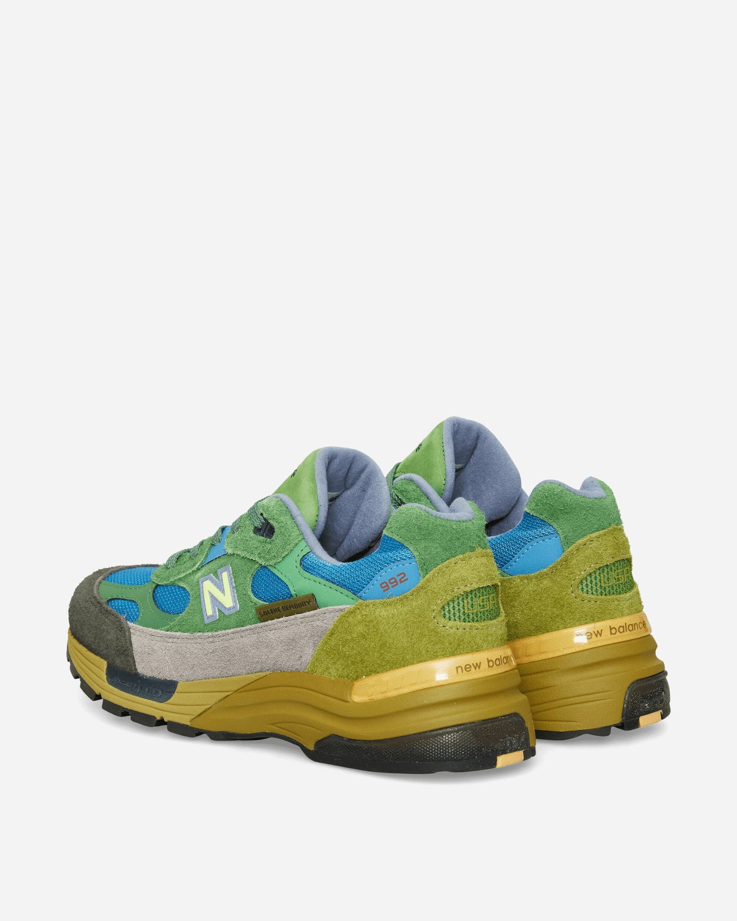 Salehe Bembury MADE in USA 992 Sneakers Green / Sky Blue