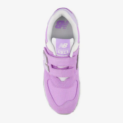 Little Kids' New Balance 574 Hook & Loop "Bright Lavender Purple"