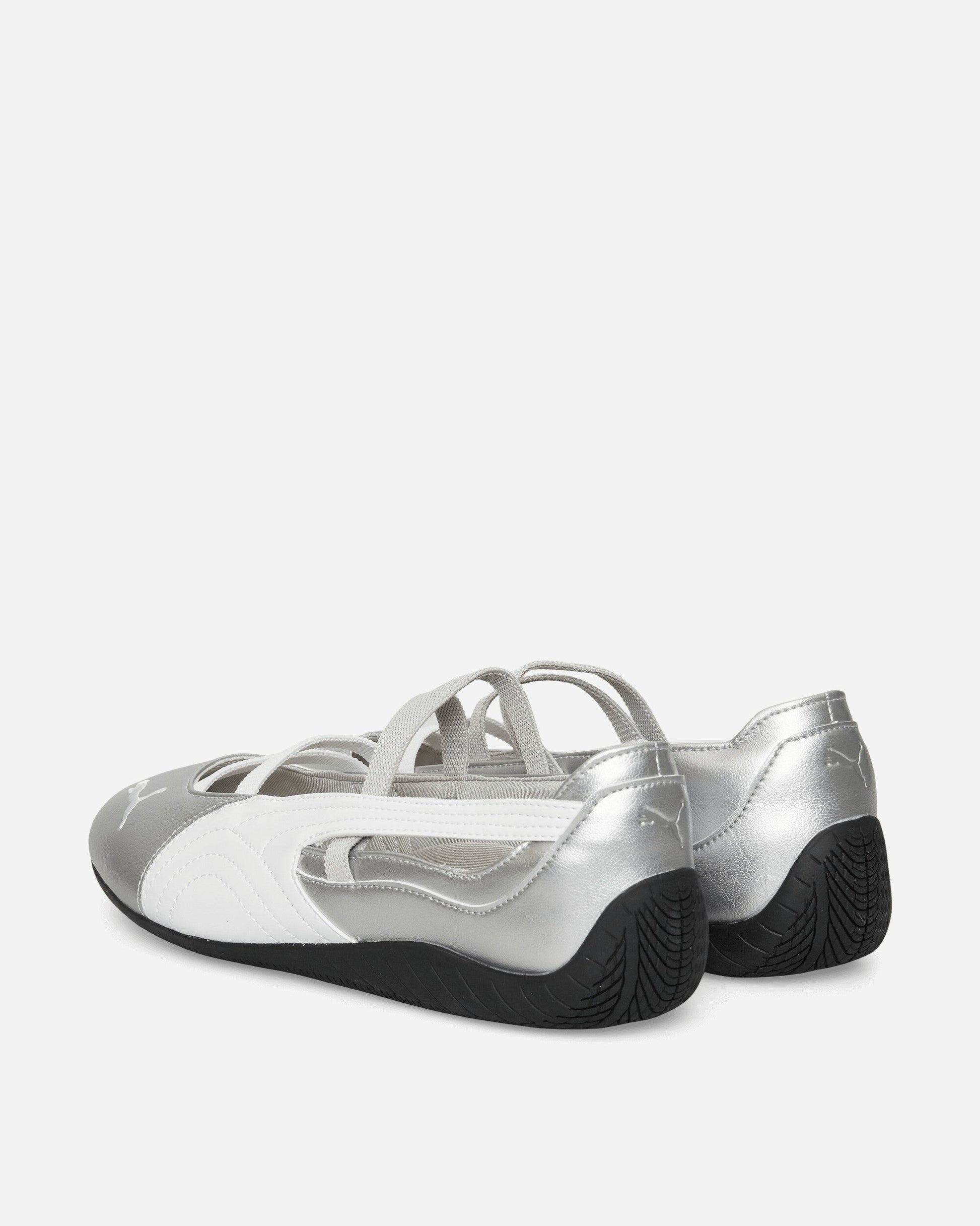 Women's Speedcat Ballet Metallic Shoes Silver / White