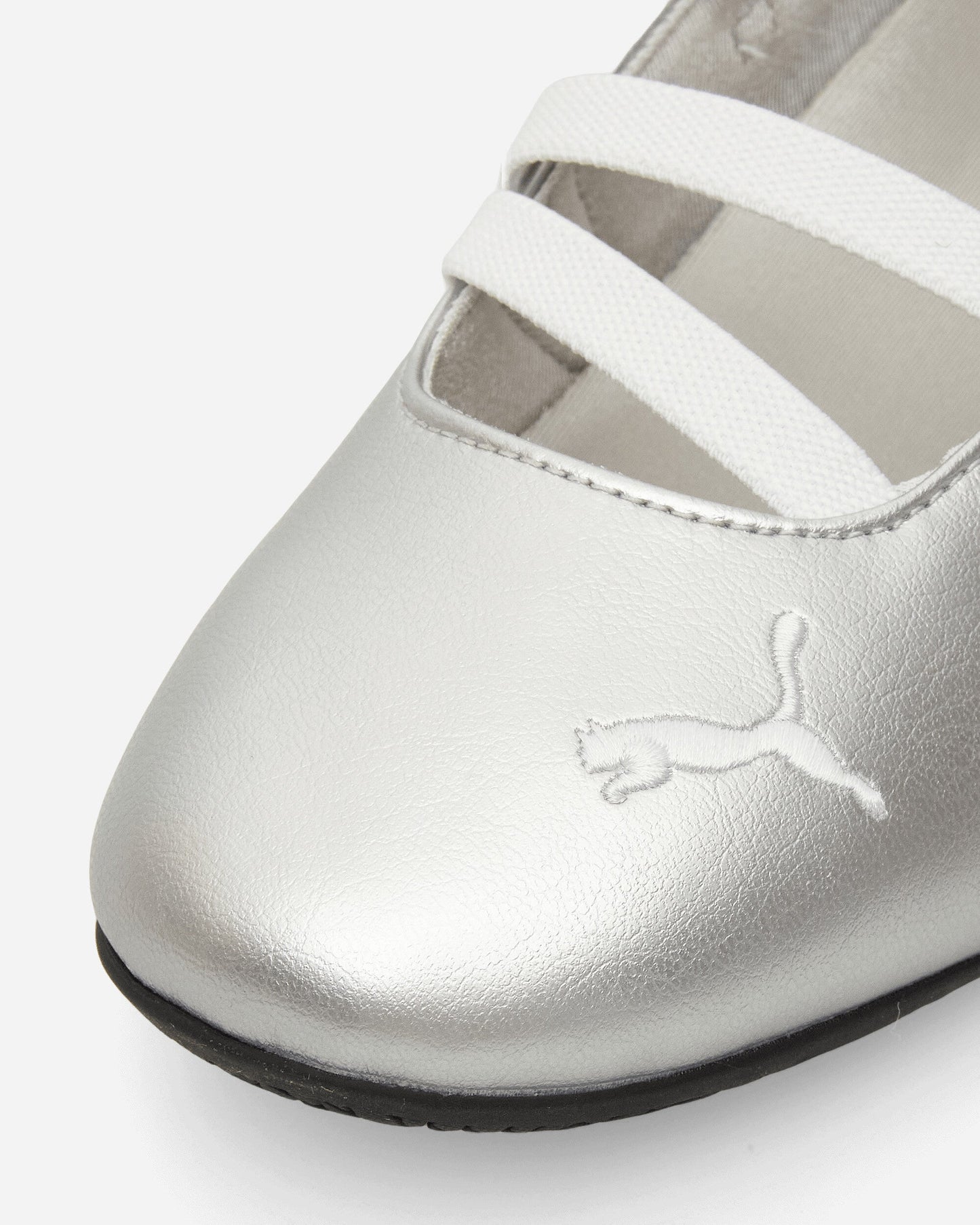 Women's Speedcat Ballet Metallic Shoes Silver / White