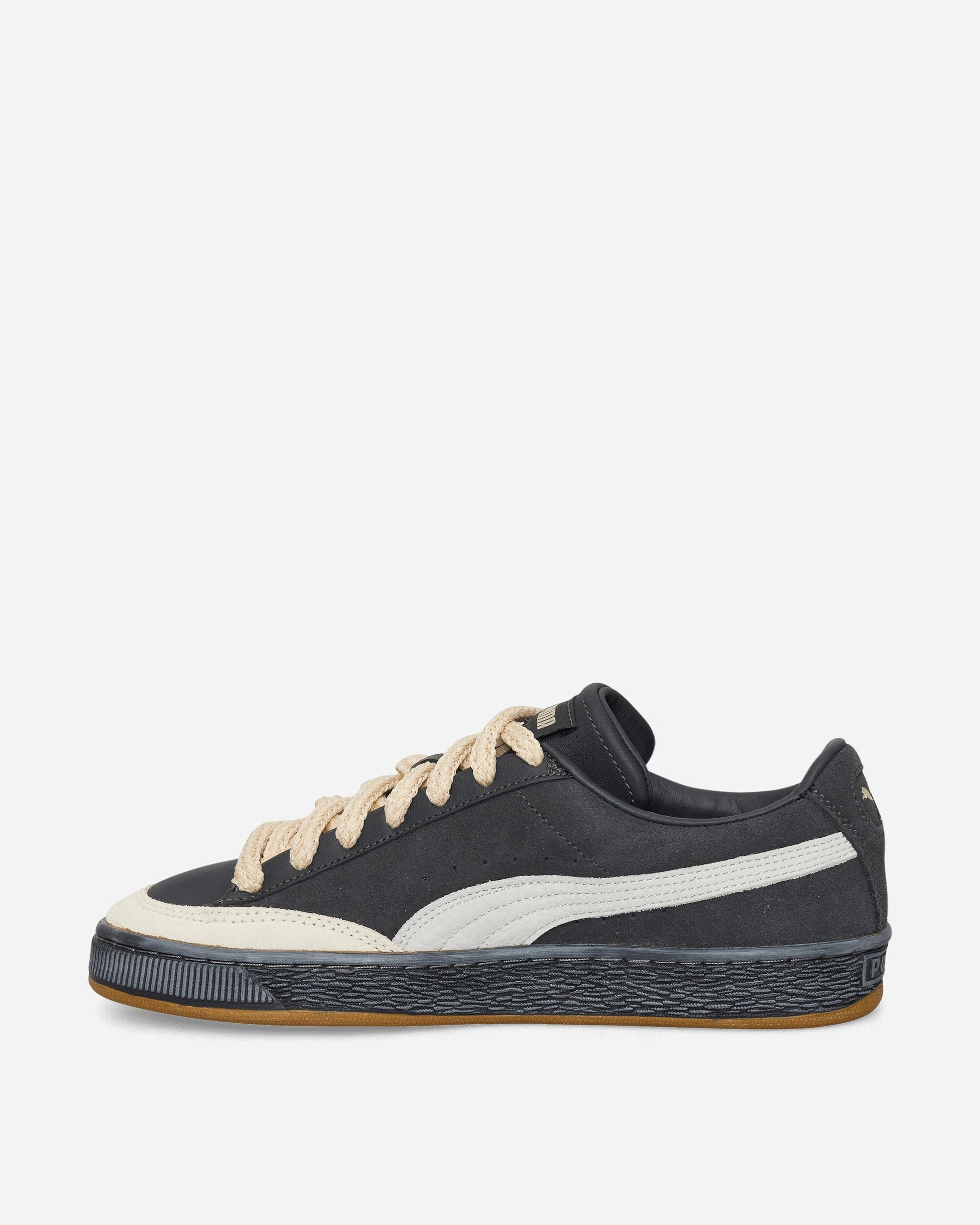 Nahmias Suede Vintage Black Sneakers Flat Dark Gray / Honey Butter