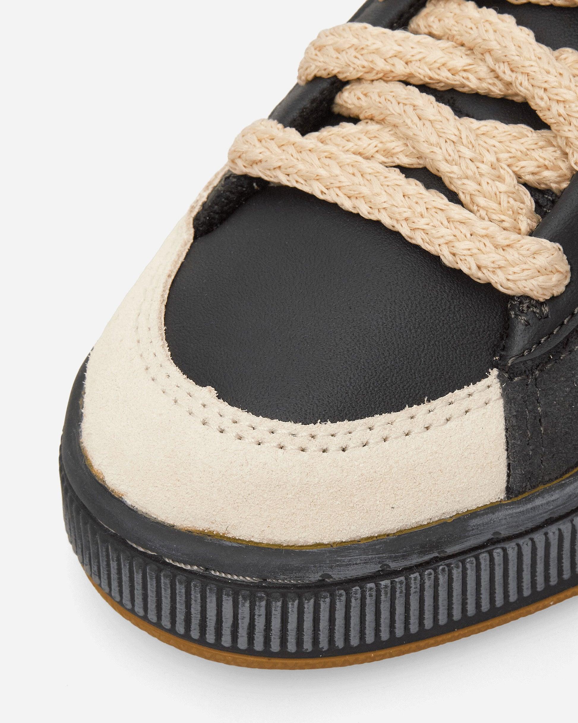 Nahmias Suede Vintage Black Sneakers Flat Dark Gray / Honey Butter