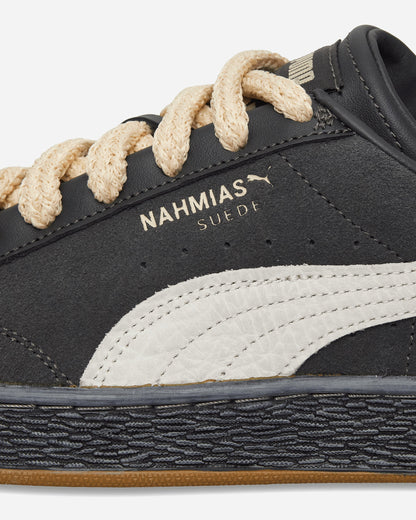 Nahmias Suede Vintage Black Sneakers Flat Dark Gray / Honey Butter