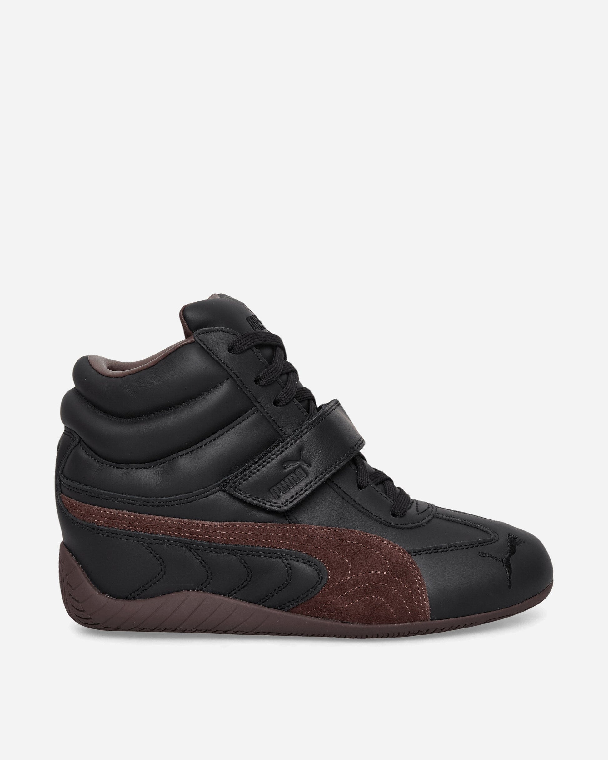 Women's Speedcat Wedge Sneakers Black / Chocolate Brown