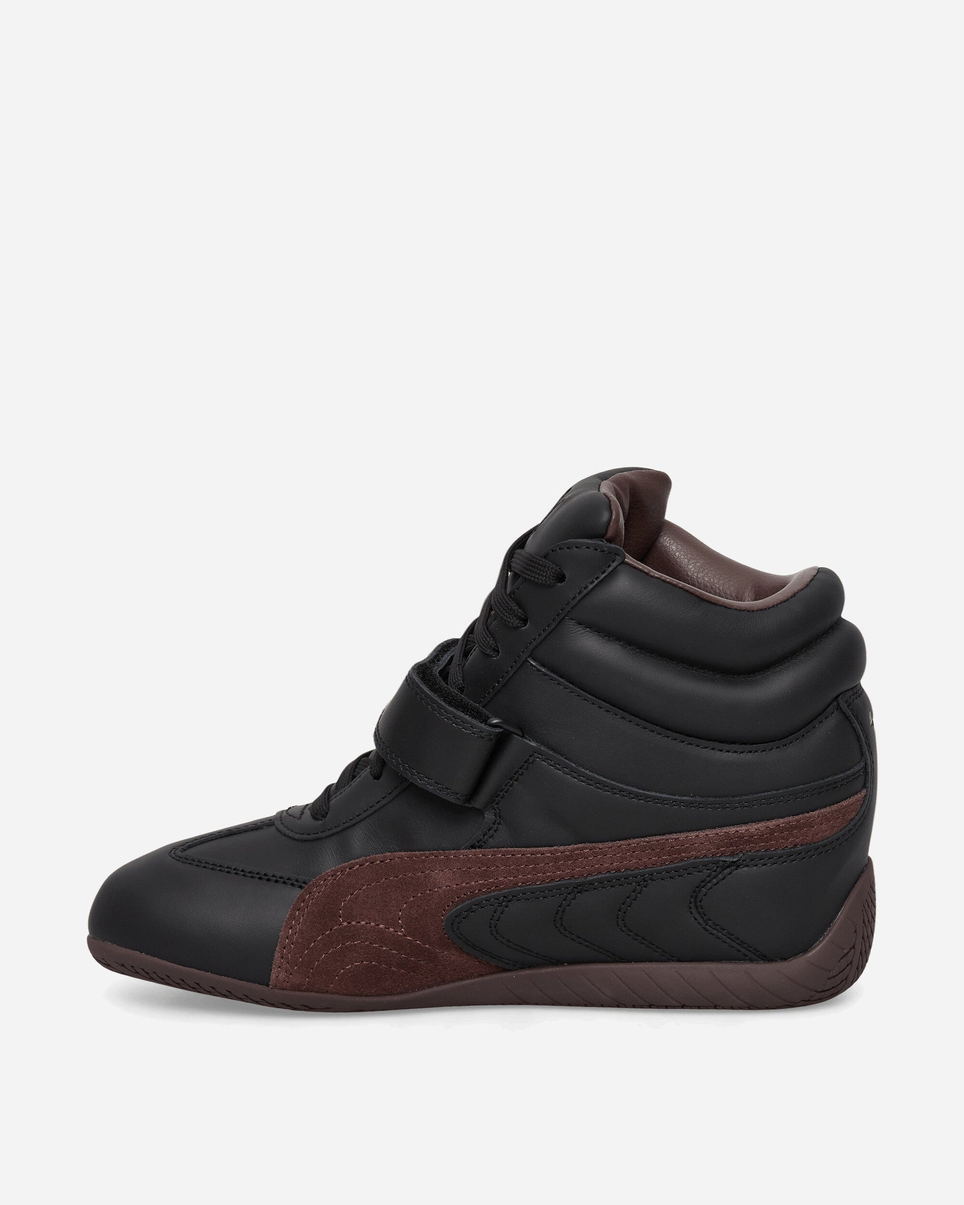 Women's Speedcat Wedge Sneakers Black / Chocolate Brown
