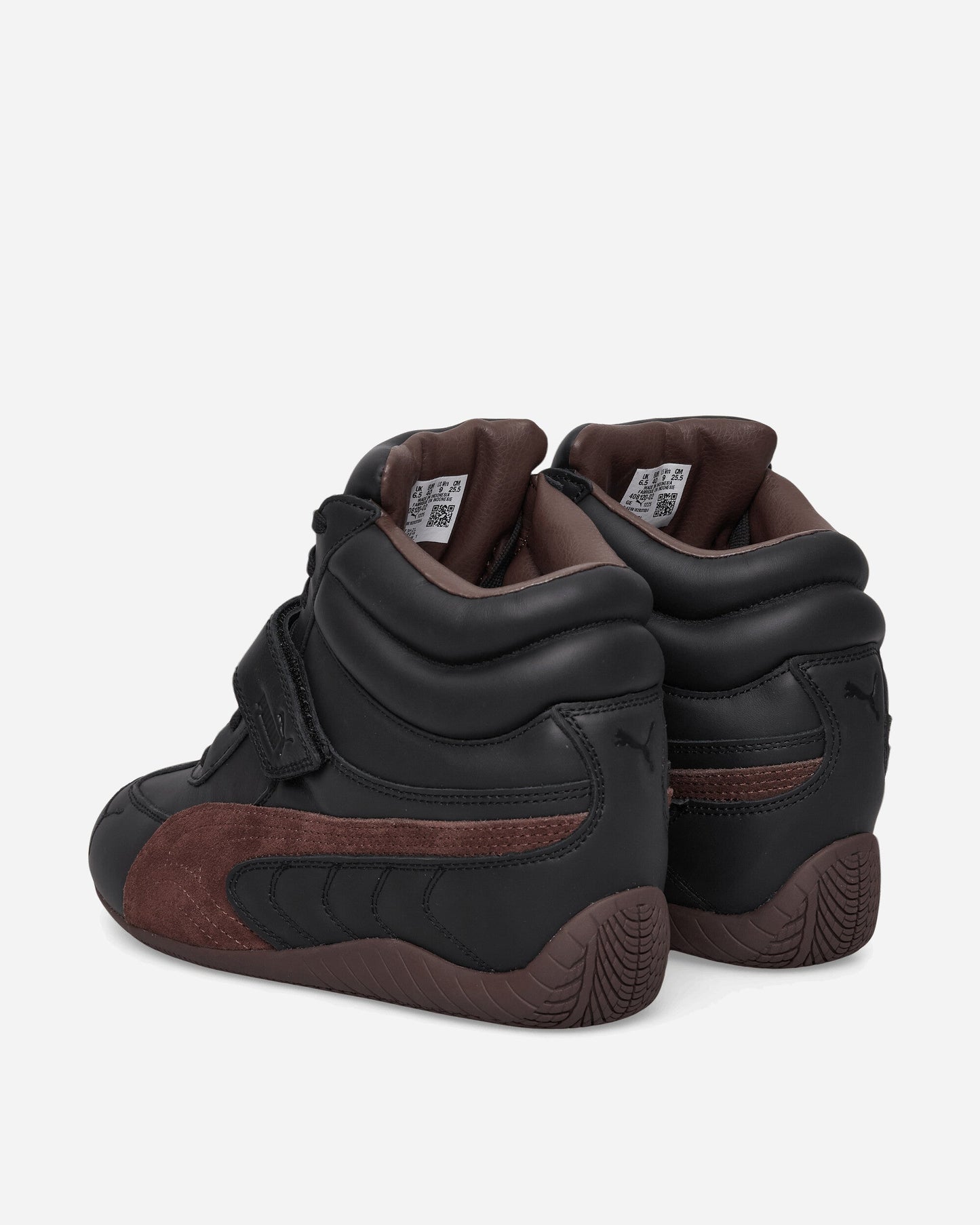 Women's Speedcat Wedge Sneakers Black / Chocolate Brown