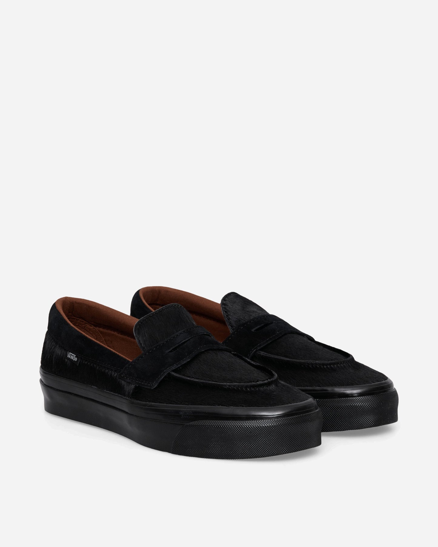 Premium Pony Hair Loafers Black