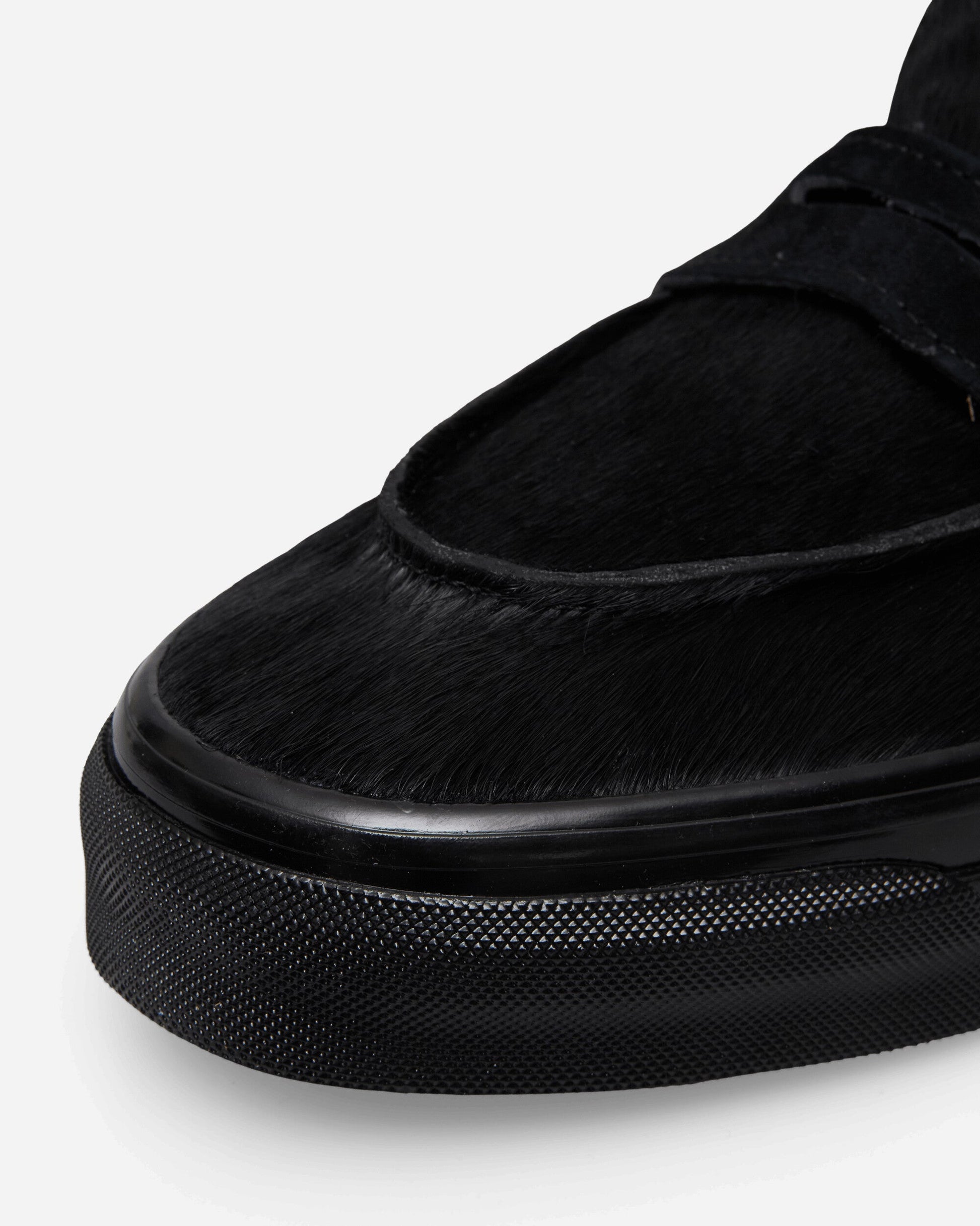 Premium Pony Hair Loafers Black