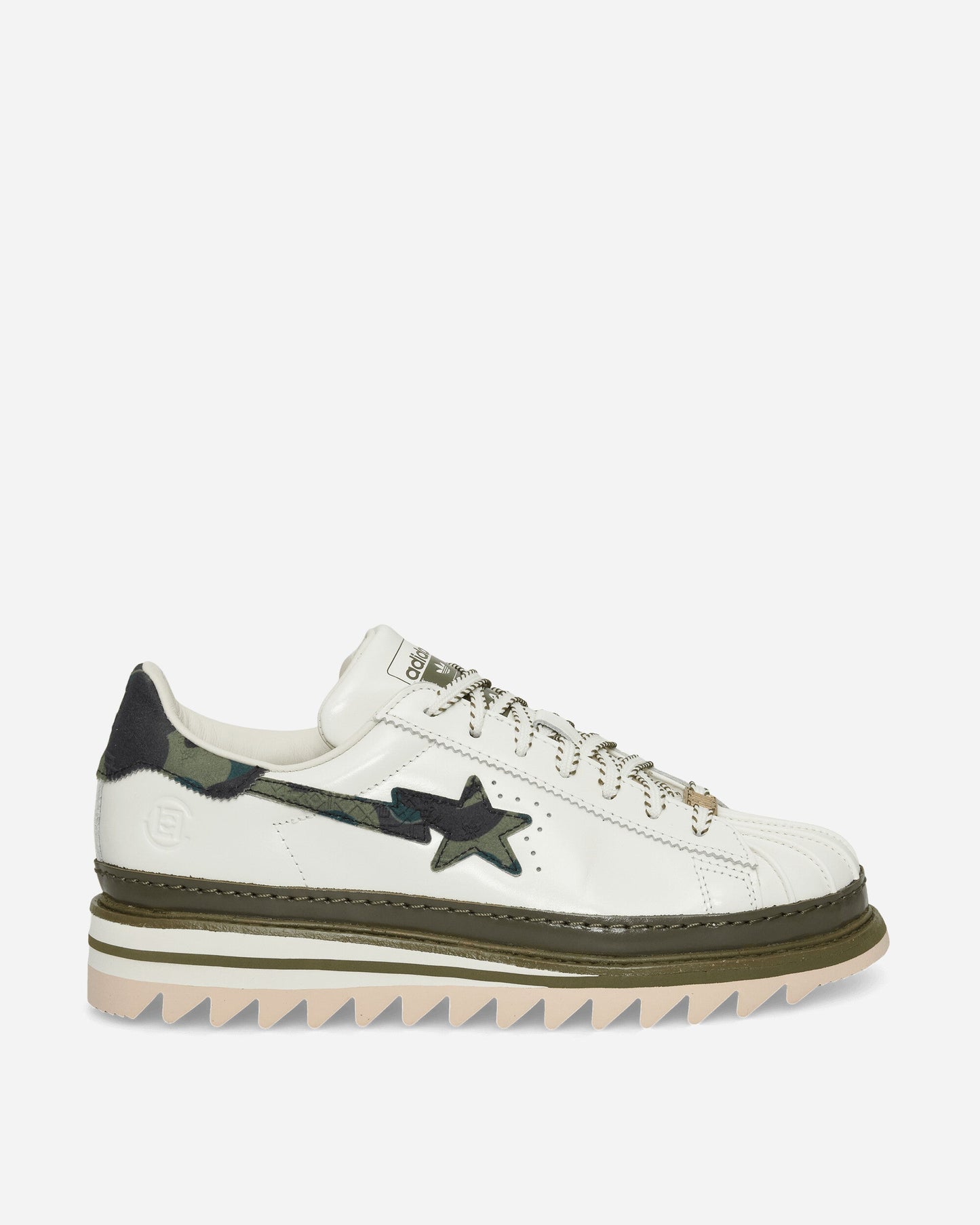 CLOT x BAPE Superstar by Edison Chen Sneakers Off White / Branch / Olive Cargo