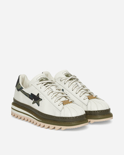 CLOT x BAPE Superstar by Edison Chen Sneakers Off White / Branch / Olive Cargo