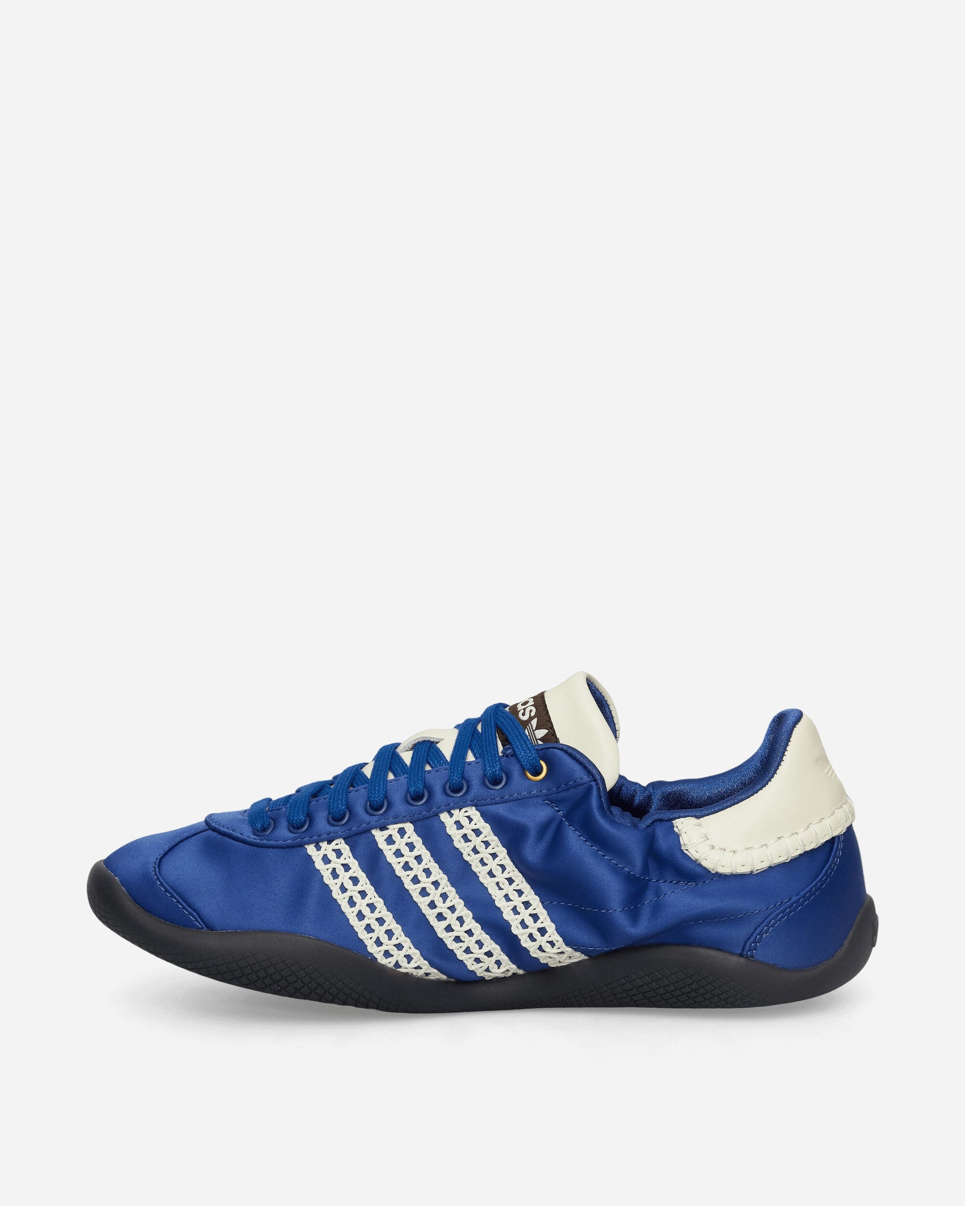 Wales Bonner Karintha Lo Satin Sneakers Blue / Cream White