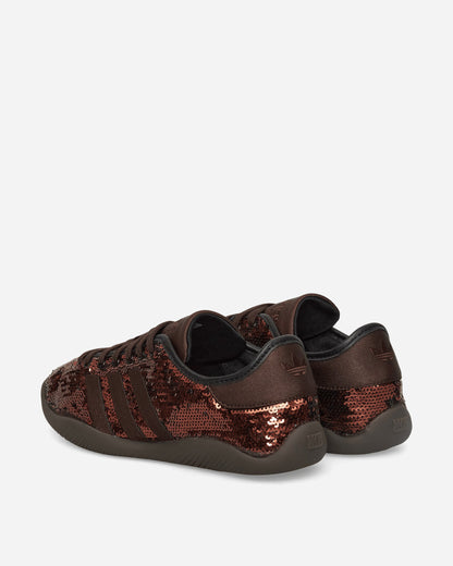 Wales Bonner Karintha Lo Sequin Sneakers Dark Brown / Core Black