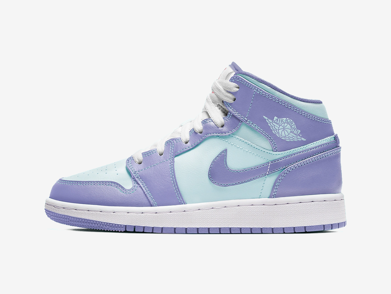 Air Jordan 1 Mid Purple Aqua