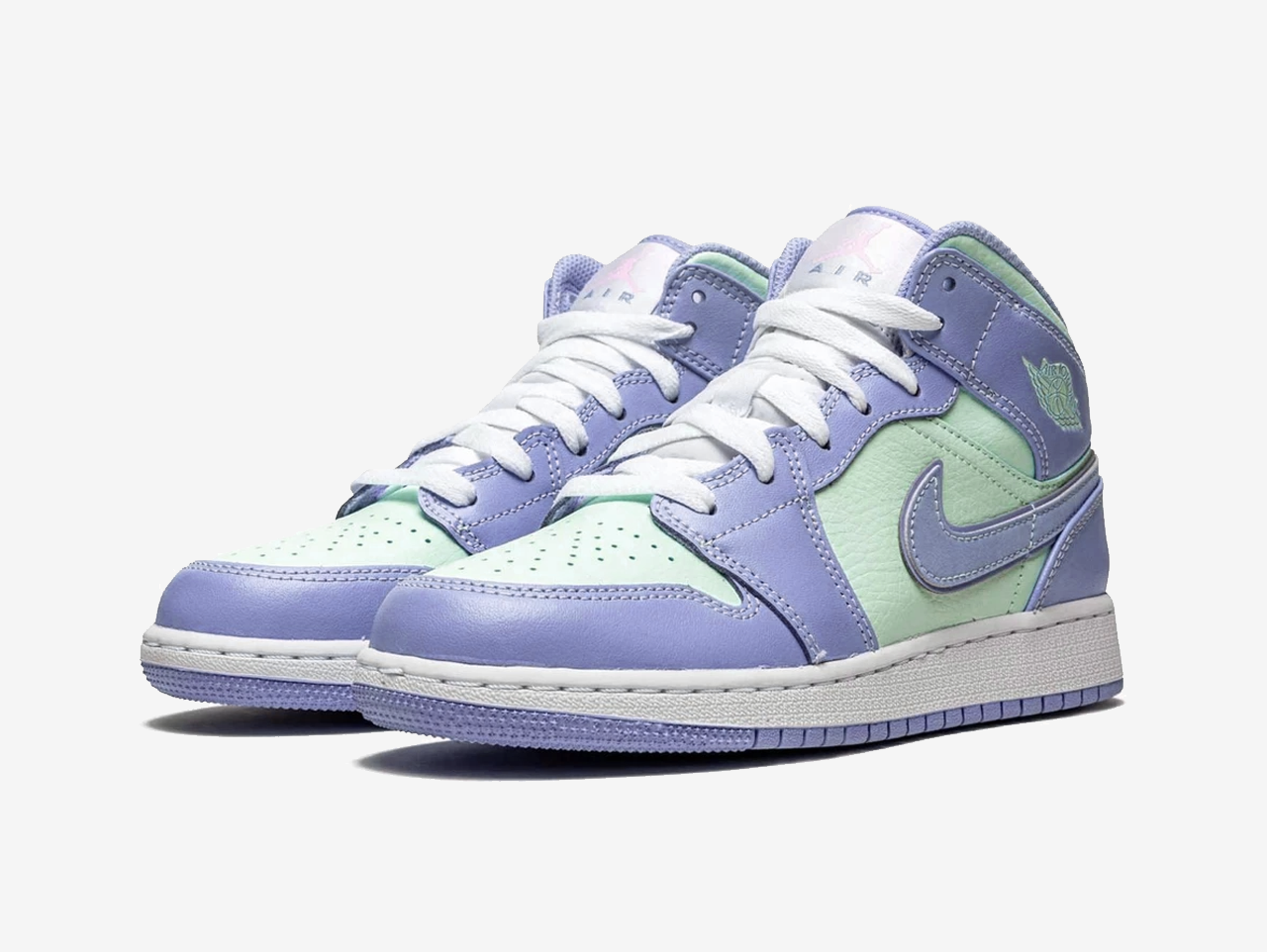 Air Jordan 1 Mid Purple Aqua