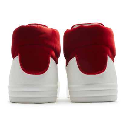 Chanel CC High White Red Velvet Sneaker