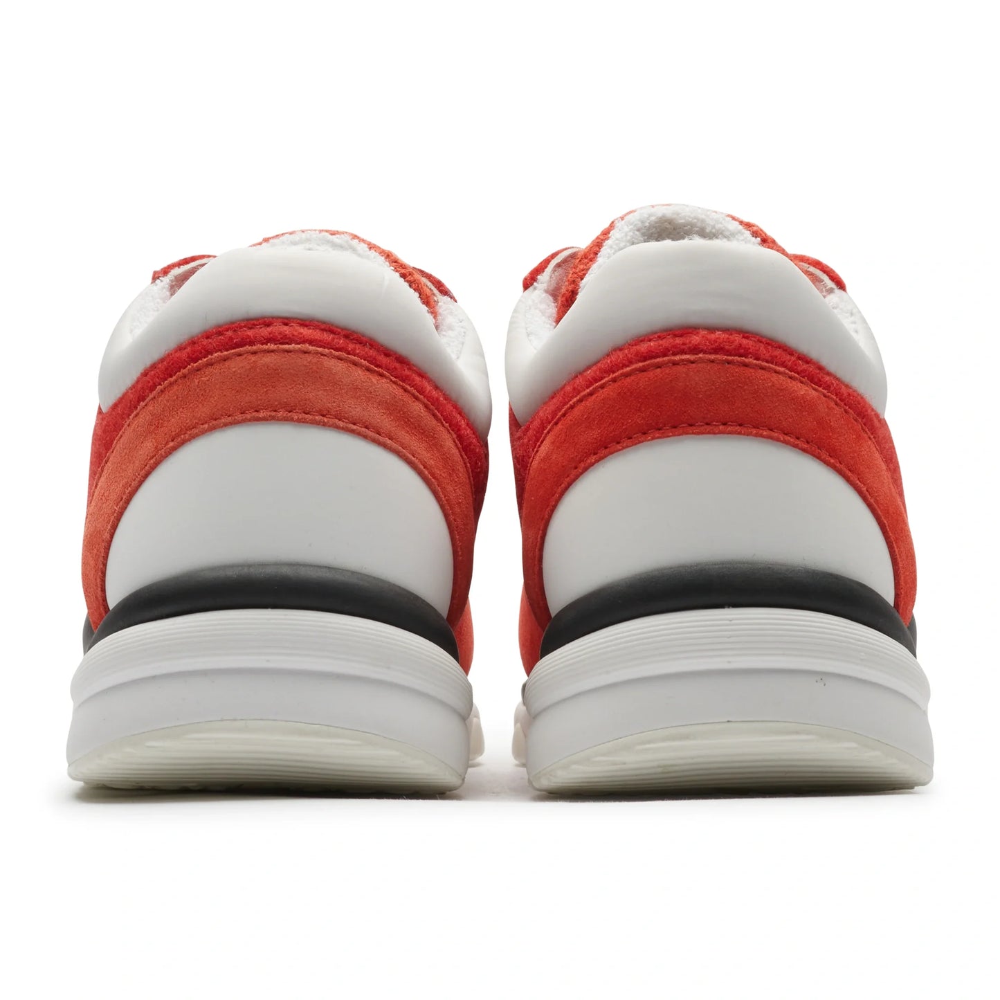Chanel CC Logo Suede Red Tweed Sneaker