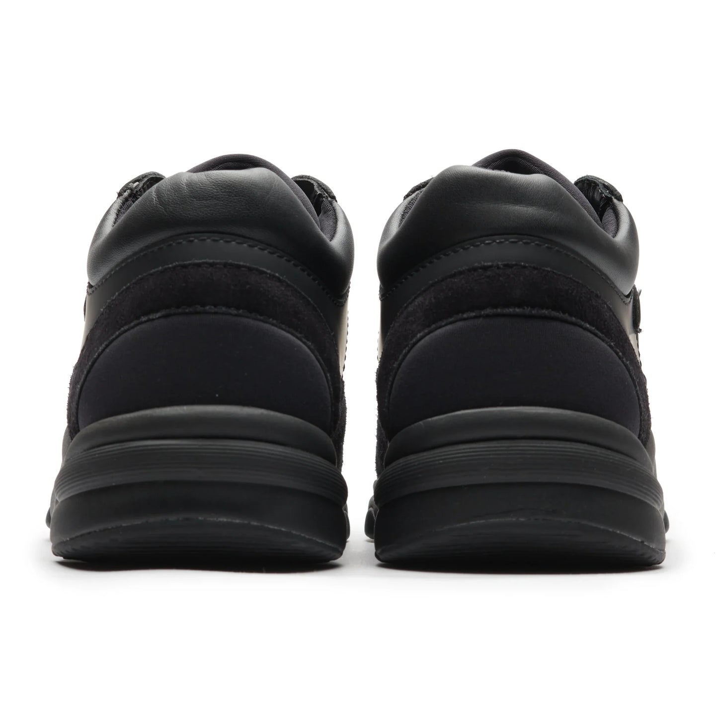 Chanel CC Logo Suede Triple Black Sneaker
