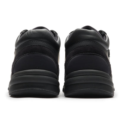 Chanel CC Logo Suede Triple Black Sneaker