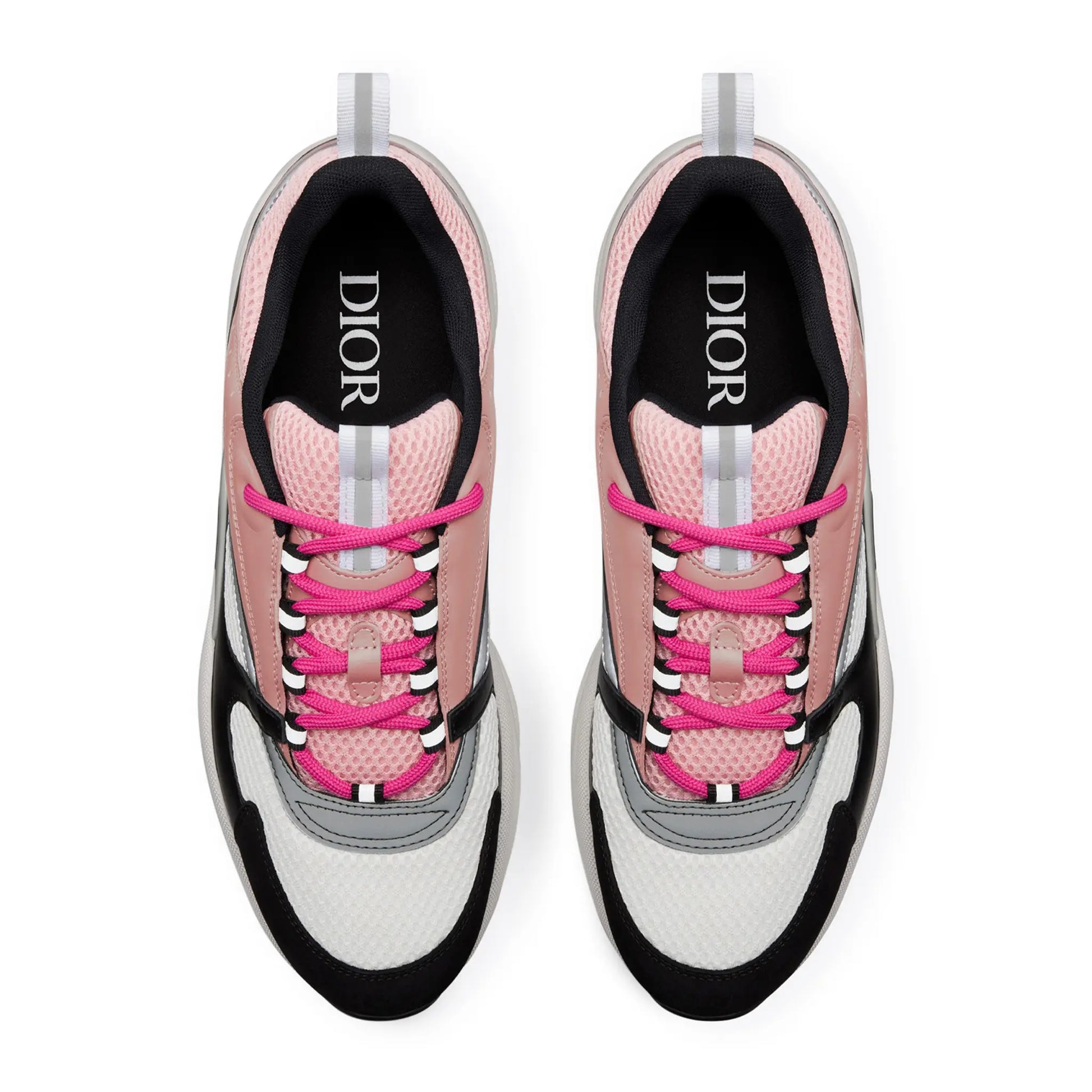 Dior B22 Pink White Black Calfskin Trainer