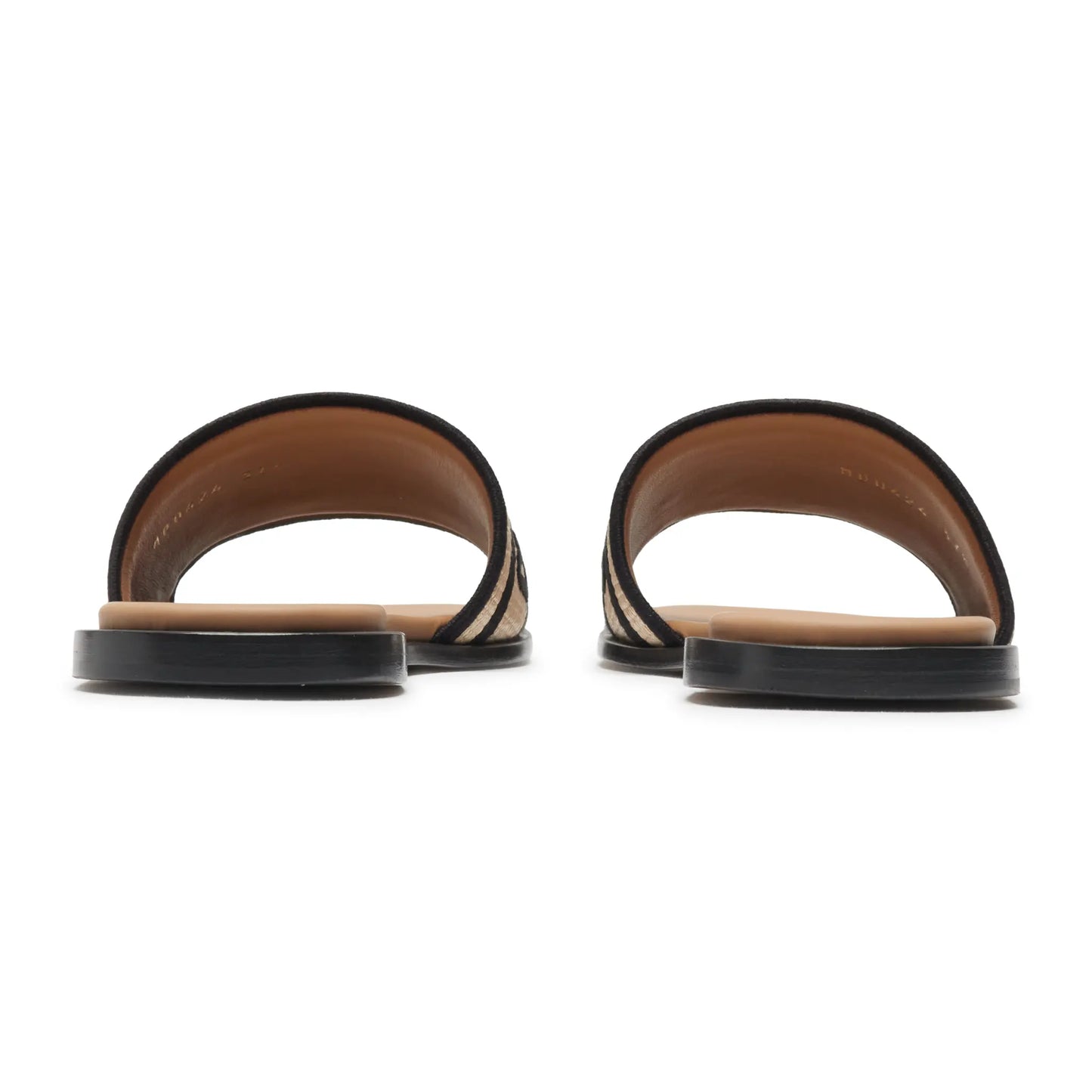 Dior Dway Embroidered Cotton Beige Black Slides