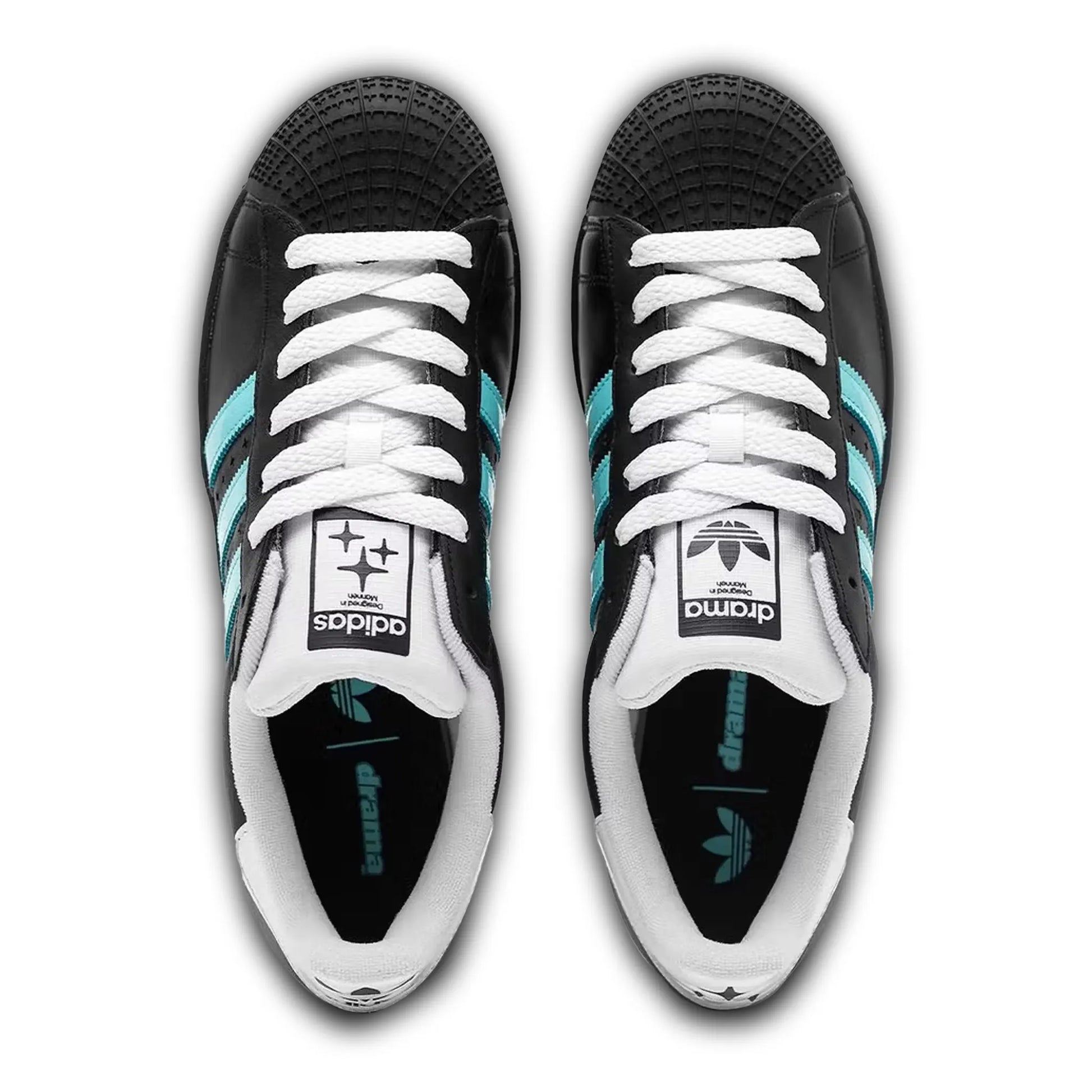 Drama Call x Adidas Superstar II Black Metrolink Blue
