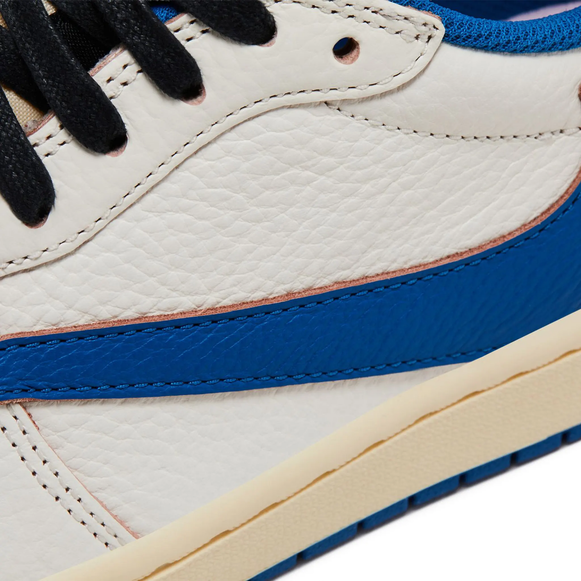 Fragment Design x Travis Scott x Air Jordan 1 Retro Low OG SP Sail Military Blue
