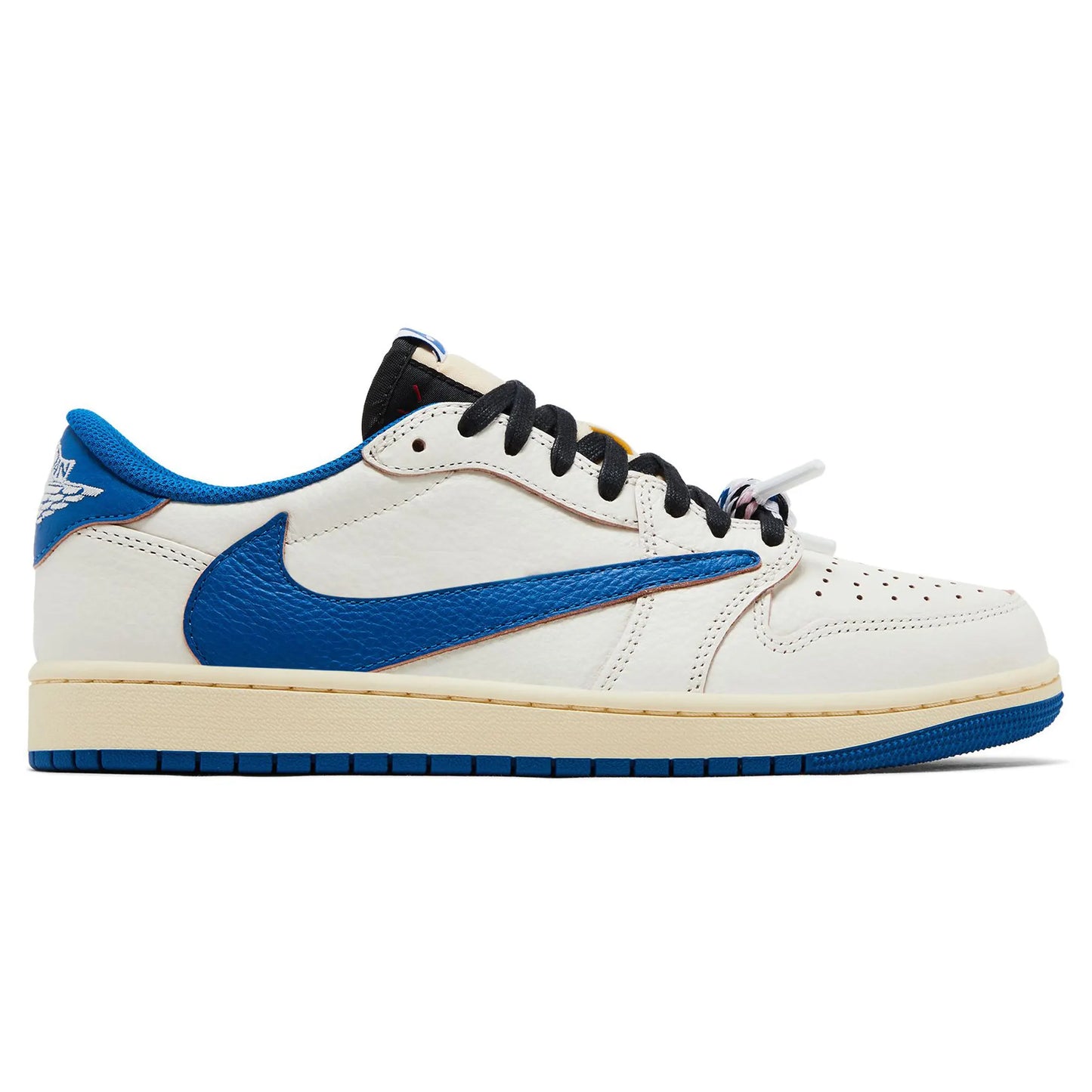 Fragment Design x Travis Scott x Air Jordan 1 Retro Low OG SP Sail Military Blue