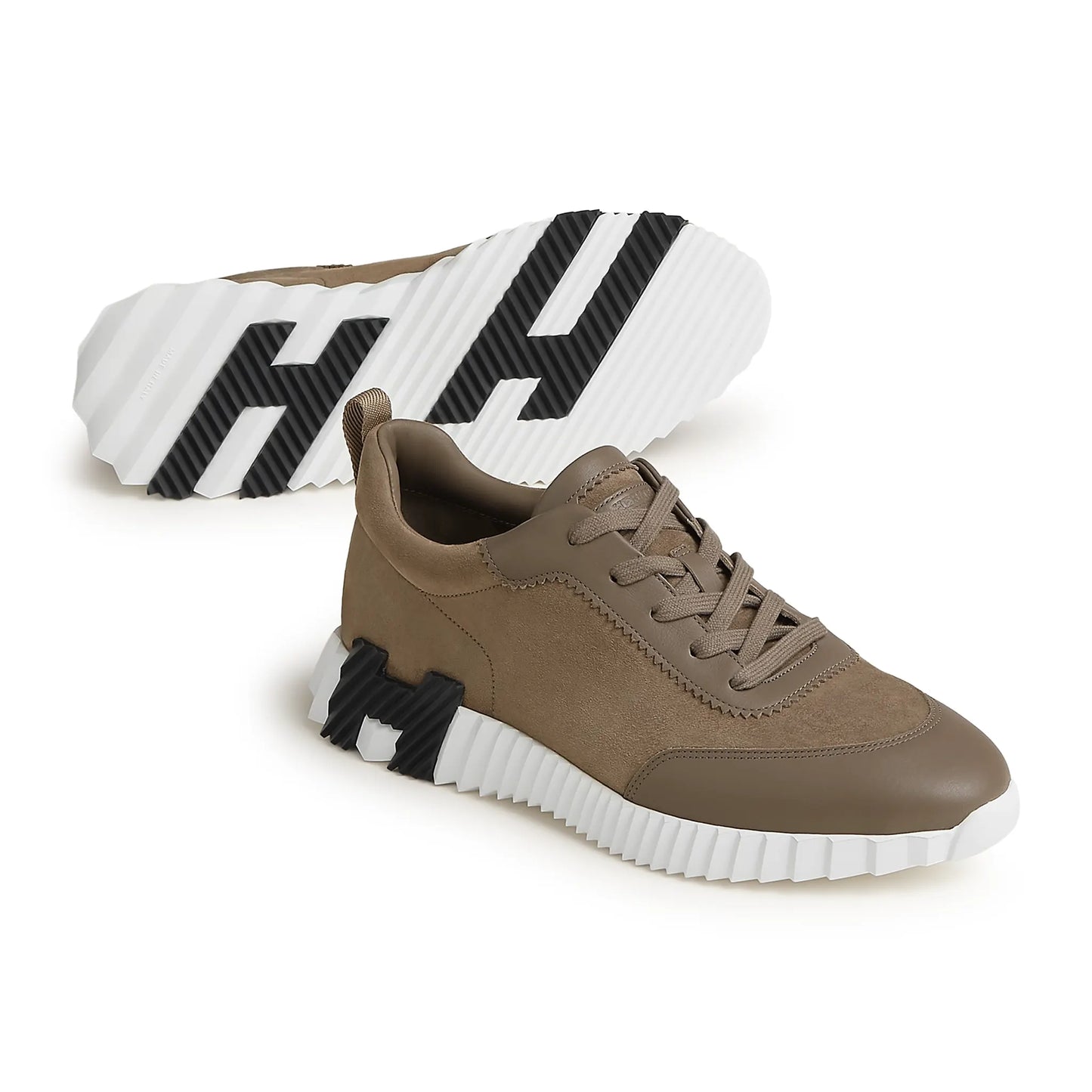 Hermès Paris Bouncing Calf Sneaker Étoupe