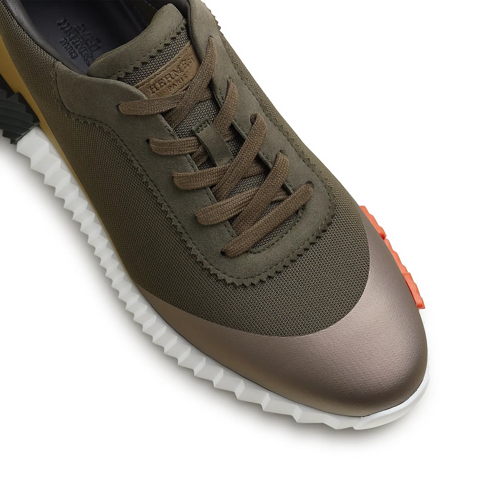 Hermès Paris Bouncing Calf Sneaker Multicolour Forest Green
