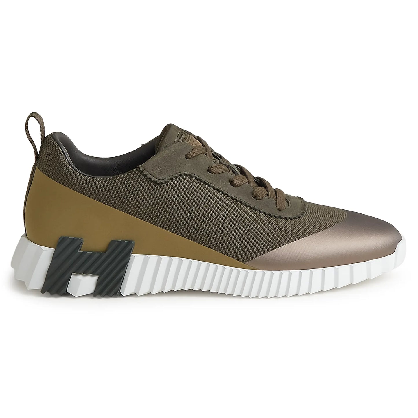 Hermès Paris Bouncing Calf Sneaker Multicolour Forest Green