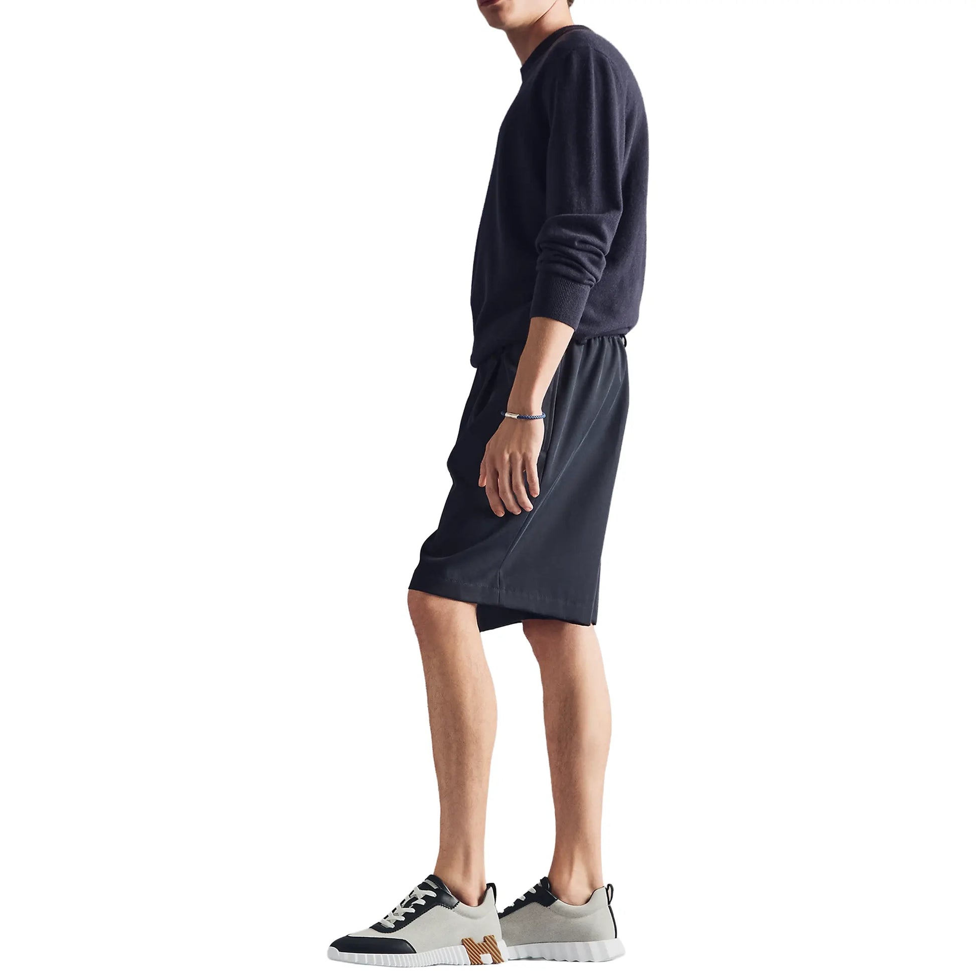 Hermes Paris Bouncing Calf Sneaker Prunoir Noir