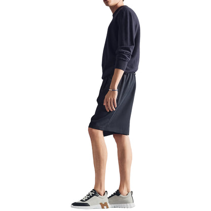 Hermes Paris Bouncing Calf Sneaker Prunoir Noir