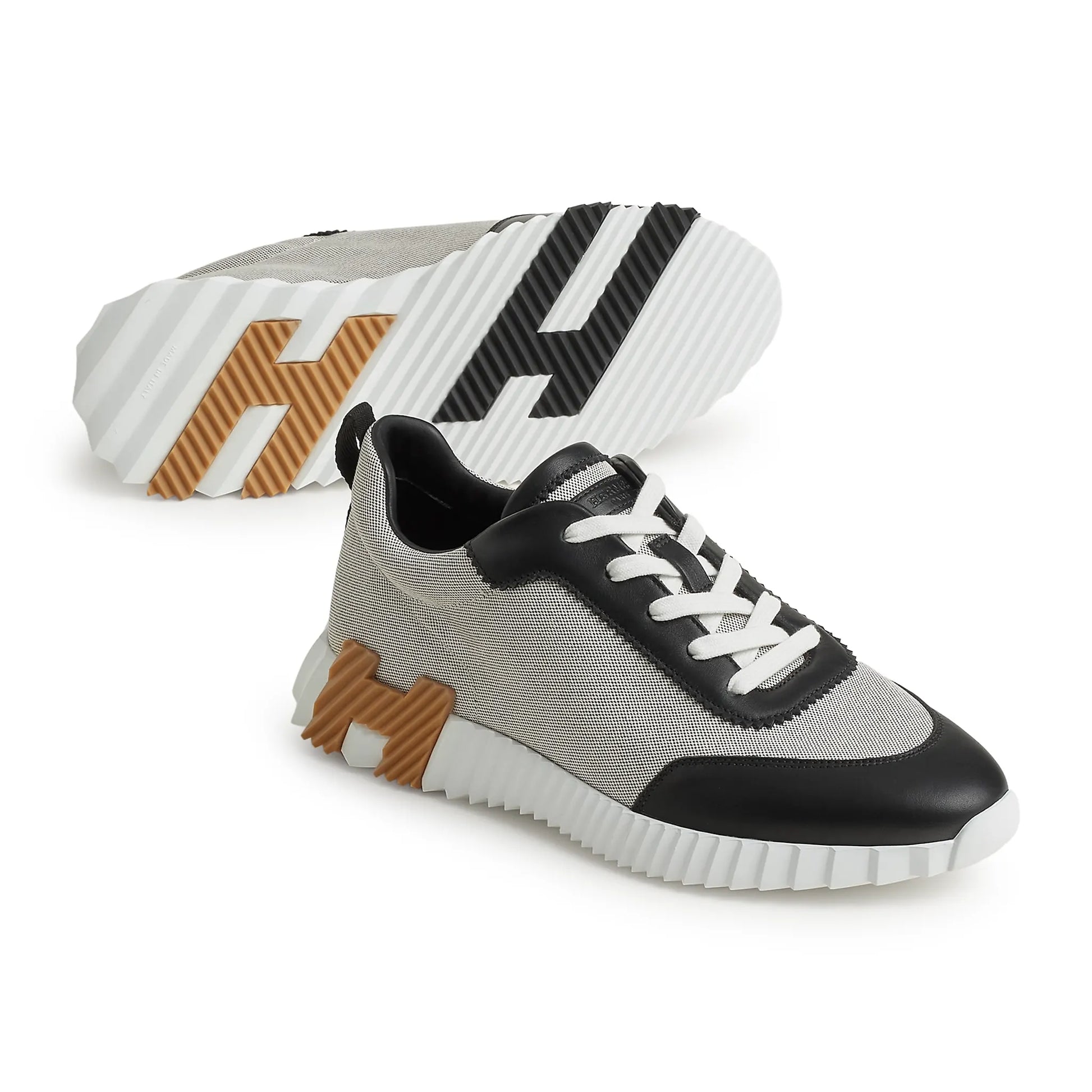 Hermes Paris Bouncing Calf Sneaker Prunoir Noir