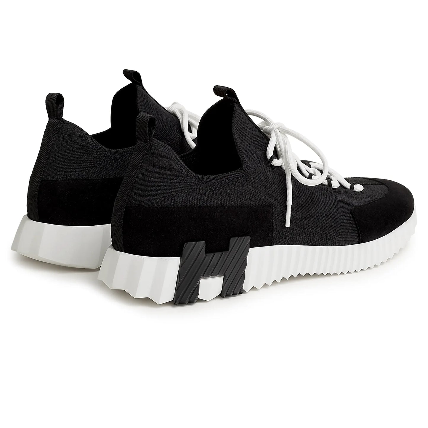 Hermes Paris Lift Slip-On Noir Blanc Sneaker