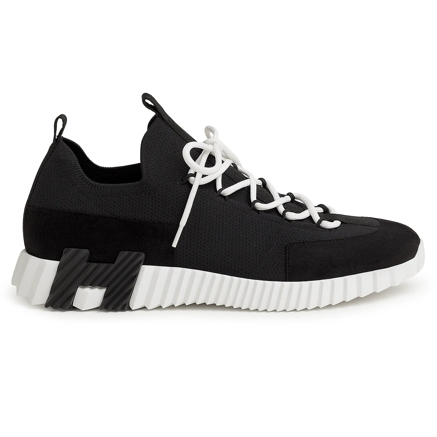 Hermes Paris Lift Slip-On Noir Blanc Sneaker