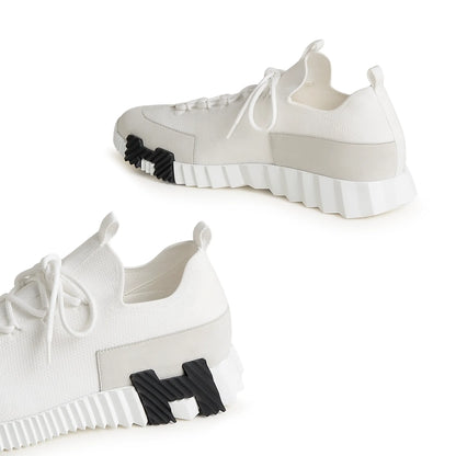 Hermès Paris Lift Slip-On White Sneaker