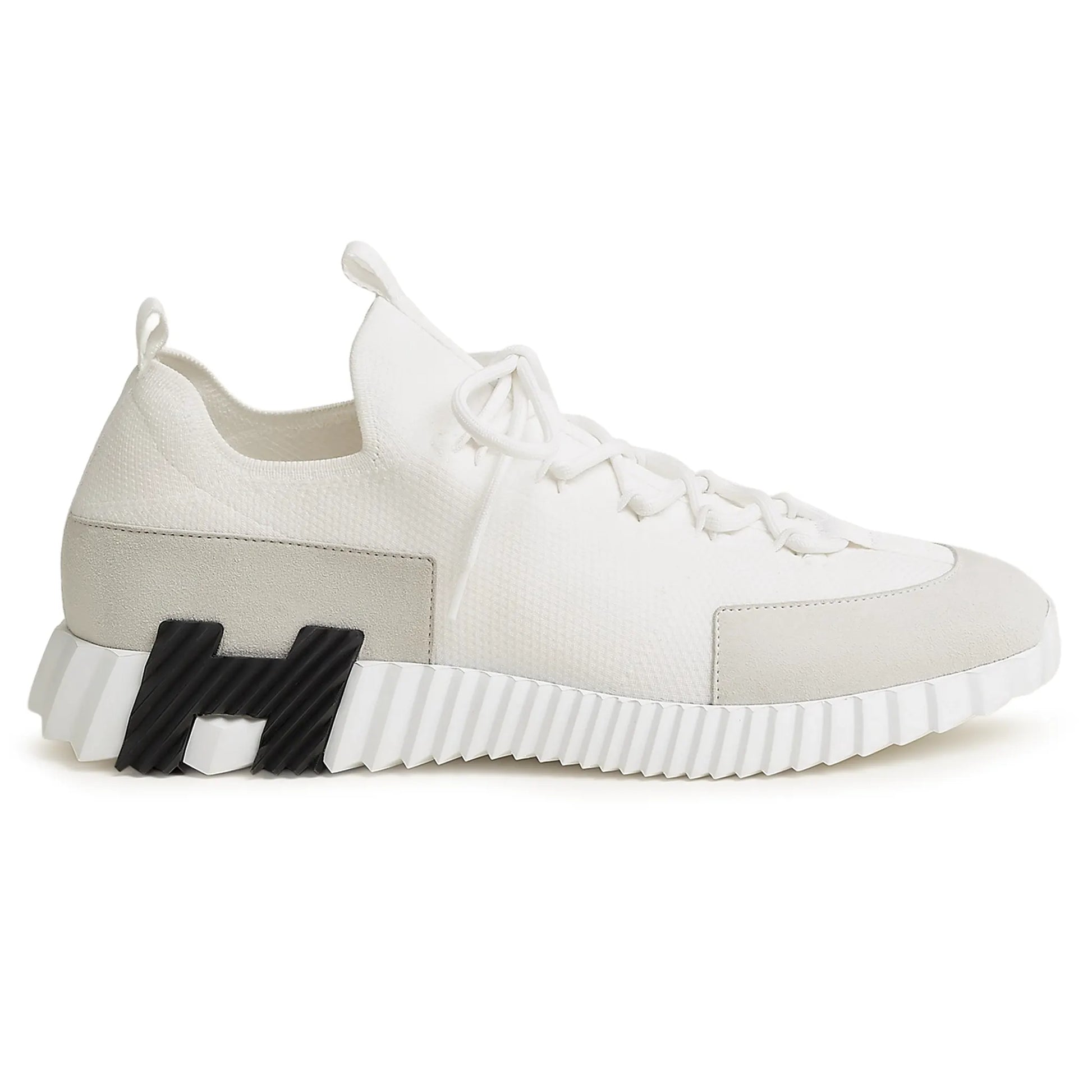 Hermès Paris Lift Slip-On White Sneaker