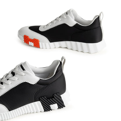 Hermès Paris Ripstop Bouncing Sneaker Black White