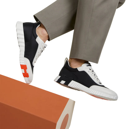 Hermès Paris Ripstop Bouncing Sneaker Black White
