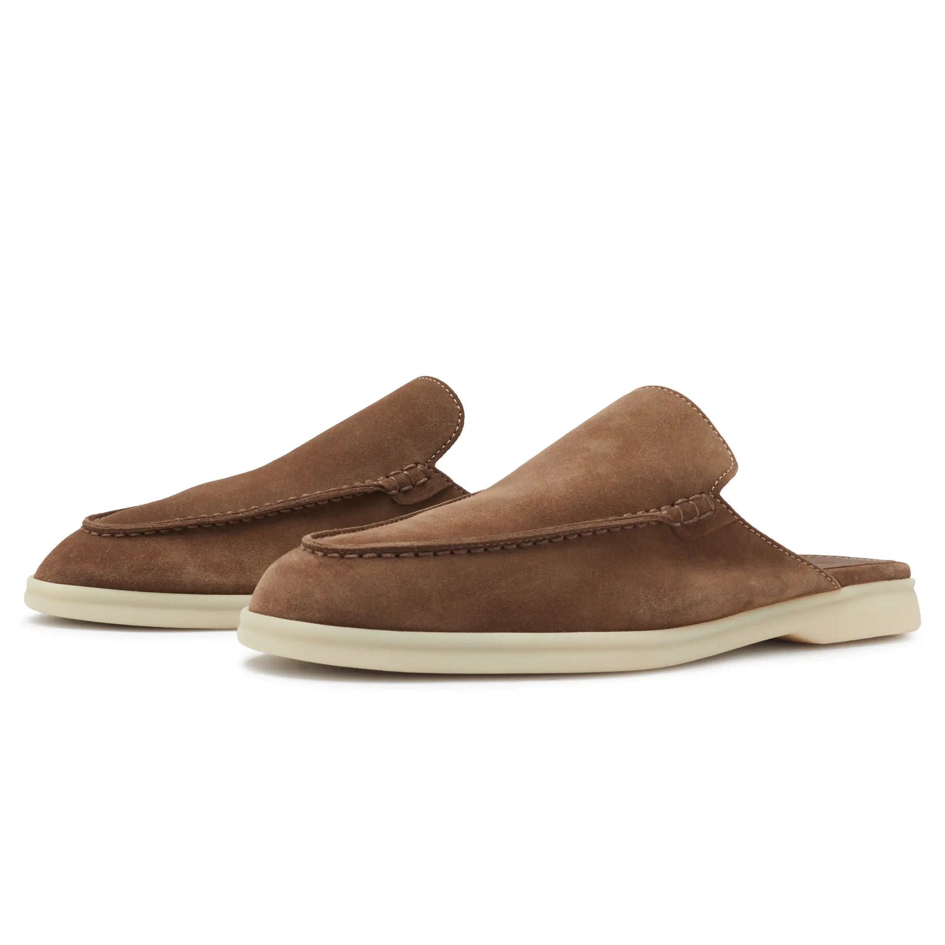 Loro Piana Babouche Walk Suede Reikan Loafers