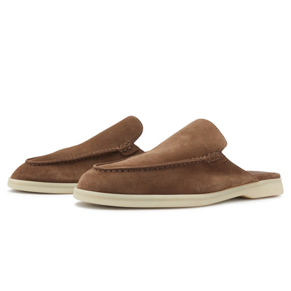 Loro Piana Babouche Walk Suede Reikan Loafers