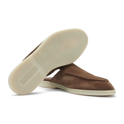 Loro Piana Babouche Walk Suede Reikan Loafers