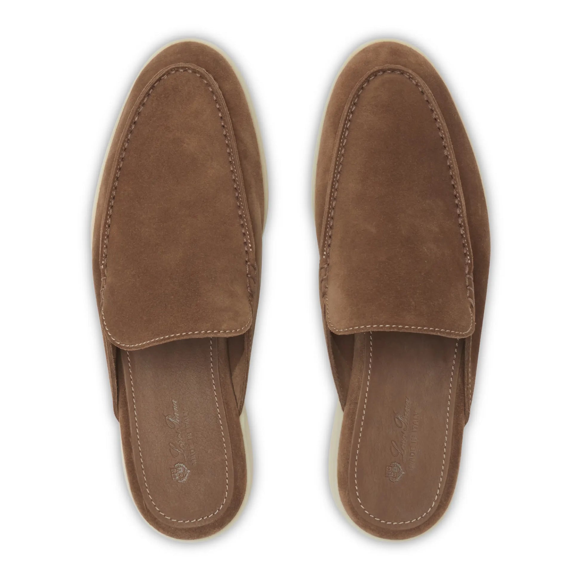 Loro Piana Babouche Walk Suede Reikan Loafers
