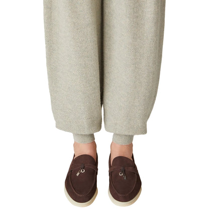 Loro Piana Summer Charms Walk Suede Chocolate Loafers
