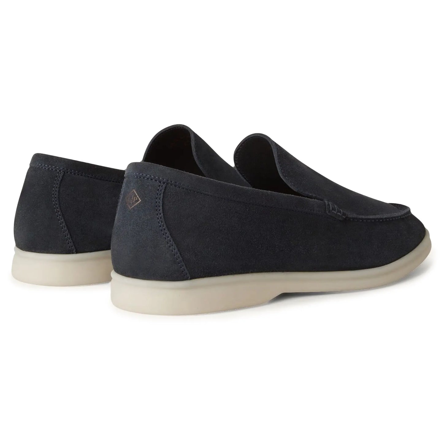Loro Piana Summer Walk Suede Classic Blue Loafers