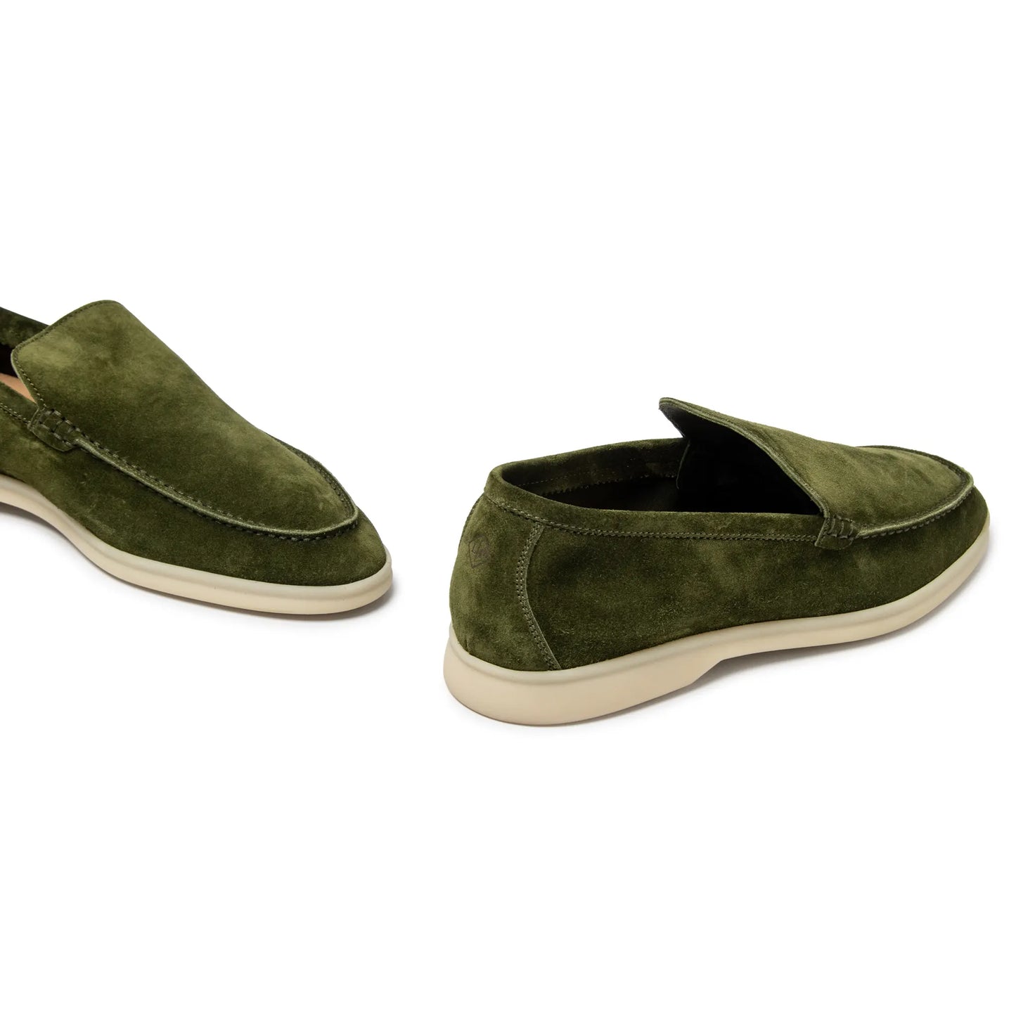 Loro Piana Harrods Exclusive Summer Walk Suede Verde Loafers