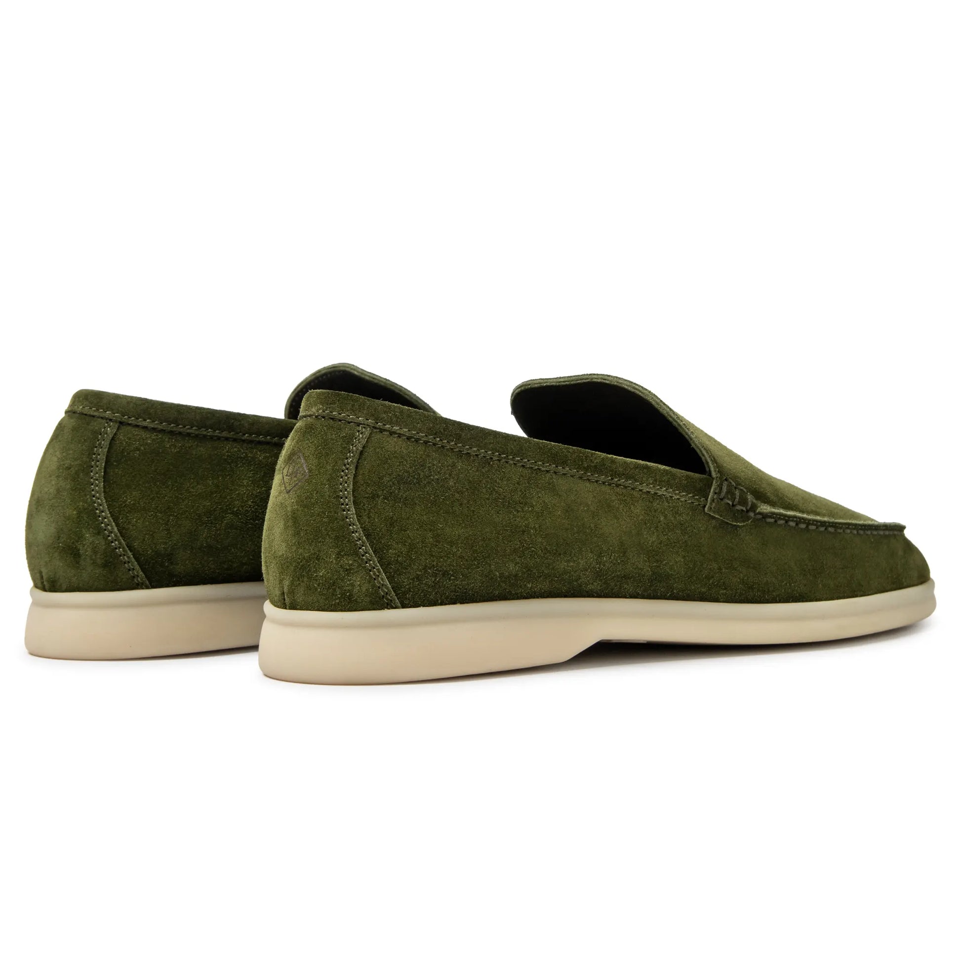 Loro Piana Harrods Exclusive Summer Walk Suede Verde Loafers