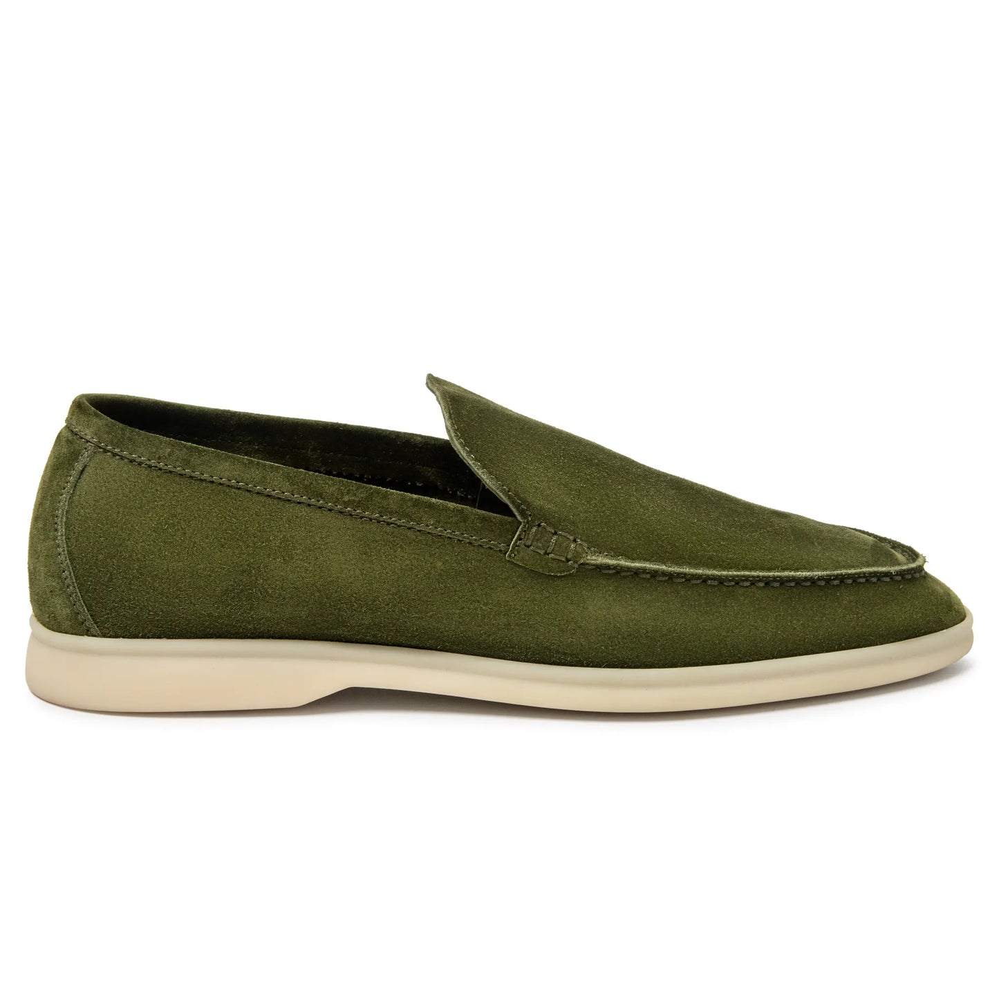 Loro Piana Harrods Exclusive Summer Walk Suede Verde Loafers