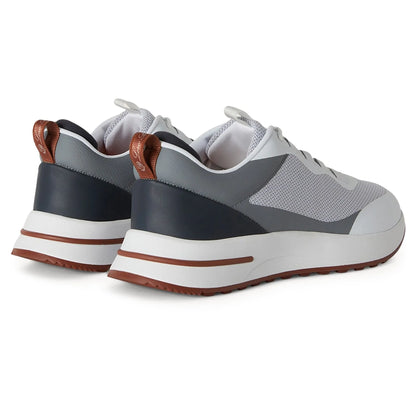 Loro Piana Week End Walk Frost Grey Linen Mesh Sneaker