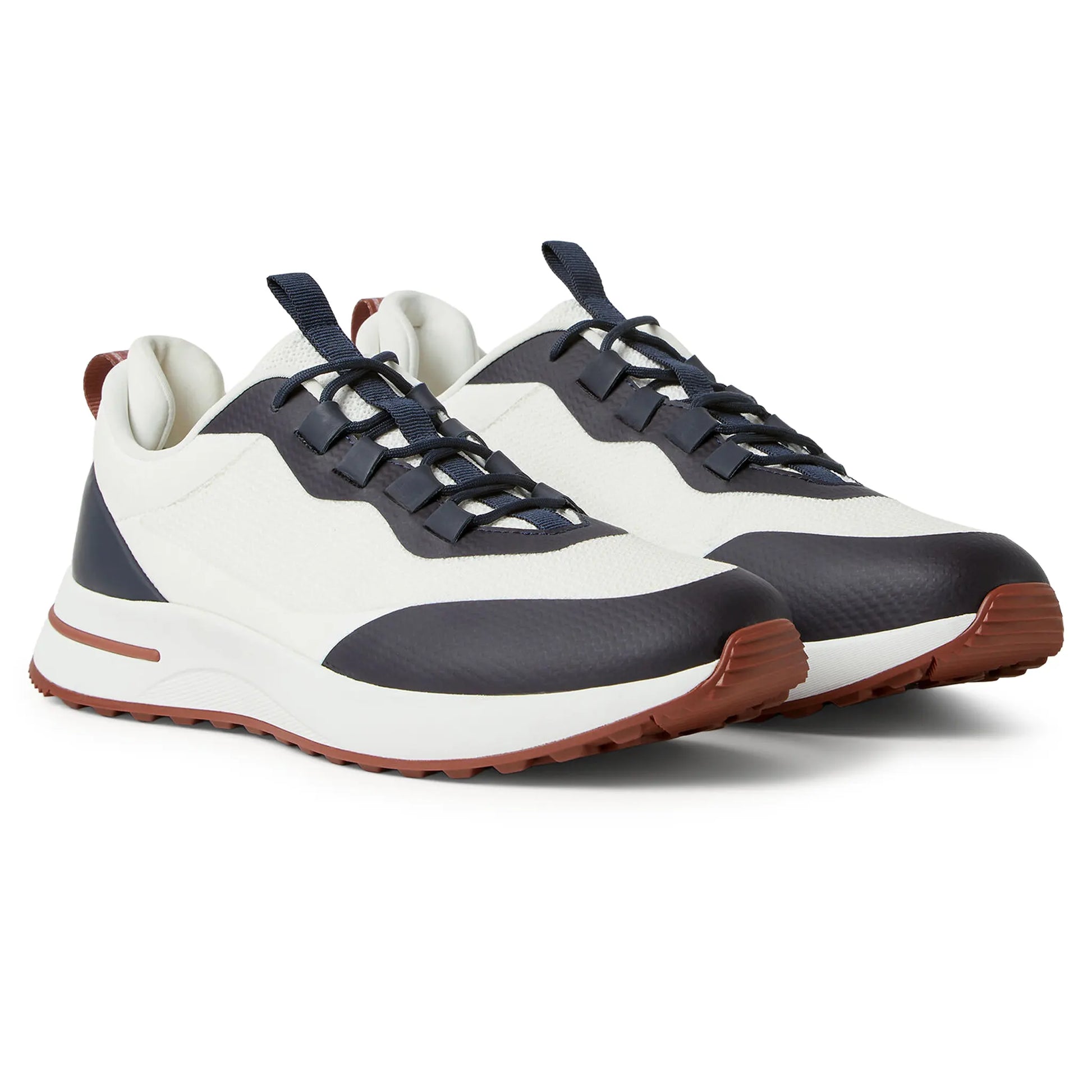 Loro Piana Week End Walk Frost White Sea Linen Mesh Sneaker